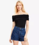Cinched Off-Shoulder Blouse