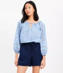 Relaxed Linen Blend Shorts