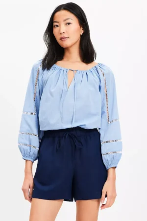 Relaxed Linen Blend Shorts