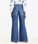 Classic Mid-Wash Palazzo Jeans