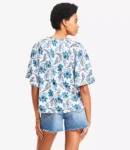 Paisley Tie Neck Blouse