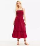 Embroidered Eyelet Tiered Midi Dress