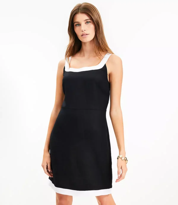 Linen Mix Tank-Style Mini Dress - Image 2