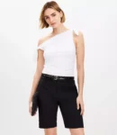 Structured Doubleweave Bermuda Shorts