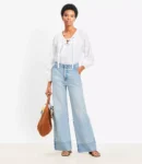 Vintage Light Indigo Wide-Leg Jeans