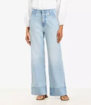 Vintage Light Indigo Wide-Leg Jeans