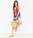 Feminine Tie Belt Vest Top