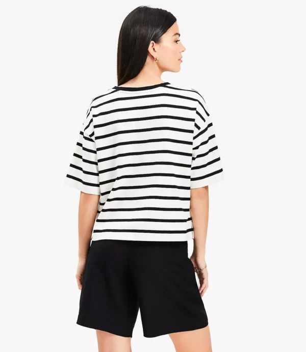 Modern Stripe Cotton Top - Image 3