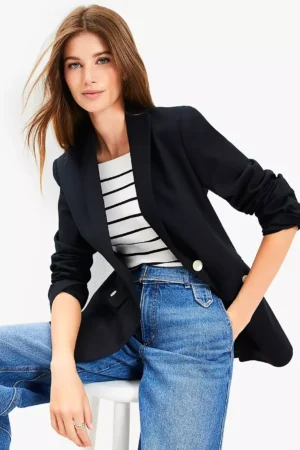 Tailored Piqué Mariner Jacket