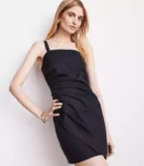 Pure Spun Pleated Mini Dress
