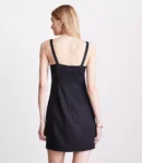 Pure Spun Pleated Mini Dress
