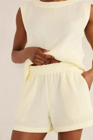 Relaxed Organic Gauze Shorts