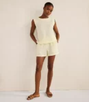 Relaxed Organic Gauze Shorts
