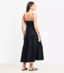 Petite Ruched Halter Midi Dress