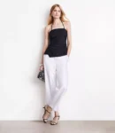 Asymmetrical Neckline Halter Cami