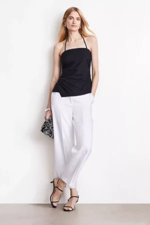 Asymmetrical Neckline Halter Cami