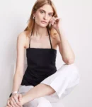 Asymmetrical Neckline Halter Cami
