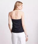 Asymmetrical Neckline Halter Cami