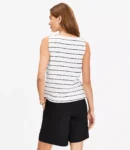 Petite Cowl-Neck Striped Camisole