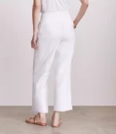 Pure Spun Cropped Straight-Leg Pants