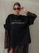 Kinoto Diamond Graphic Loose Cotton Tee – Women’s Summer Streetwear