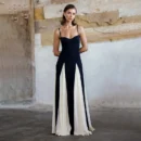 Summer Patchwork Hem Maxi Dress – Women’s Elegant Sleeveless Party Wear