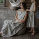 Cotton Linen Sleeveless Top & Long Skirt Set – Summer Casual