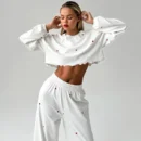 Cozy Autumn Heart Print Pajamas – Long Sleeve & Pants Homewear Set