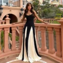 Summer Patchwork Hem Maxi Dress – Women’s Elegant Sleeveless Party Wear