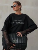 Kinoto Diamond Graphic Loose Cotton Tee – Women’s Summer Streetwear