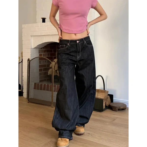 Vintage 90s Baggy Harajuku Jeans – Women’s Y2K Punk Street Denim Pants