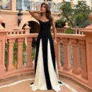Summer Patchwork Hem Maxi Dress – Women’s Elegant Sleeveless Party Wear