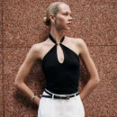Halter Neck Hollow Out Metal Ring Backless Tank Top – Summer Street Style